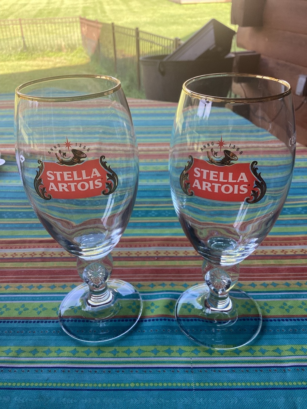 Stella Artois Beer Glasses - set of 2